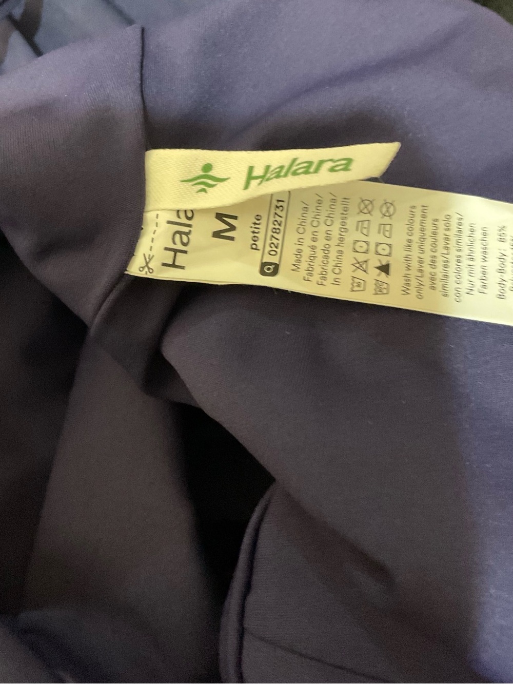 Halara Breezeful Navy Blue V-Neck Wide Leg Jumpsuit Petite M NWT - Picture 4 of 6